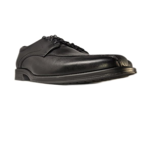 Spark Royal laces Black Leather Man Dress Shoes. - Picture 8 of 11